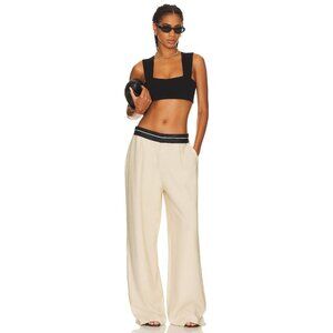 NONchalant Label Rebecca Pants in Crema Small Womens Wide Leg Trousers